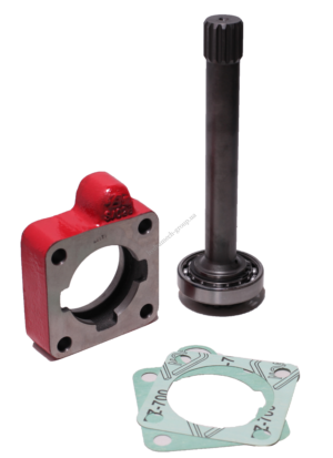 WAŁ PRZEGUBOWO-TELESKOPOWY ZAWIERA: Wał - 272 mm; pierścień ustalający; łożysko podporowe wału; część wielowypustową wału PTO; płytę adaptera; kołki montażowe i nakrętki; aluminiowy O-ring (opcjonalnie). Wewnątrz wału znajduje się gwintowany otwór M10 (używany do łatwego demontażu i montażu wału). W niektórych wałach służy on jako kanał smarujący. GWARANCJA 12 MIESIĘCY.