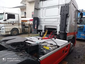 установка гидравлики на тягач ДАФ (гидрофикация DAF)